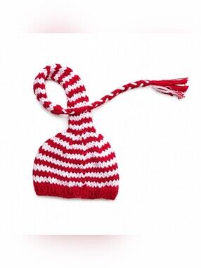 The Blueberry Hill Red And White Candy Cane Stripe Hat